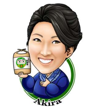 農園女将 山口 あきらの似顔絵